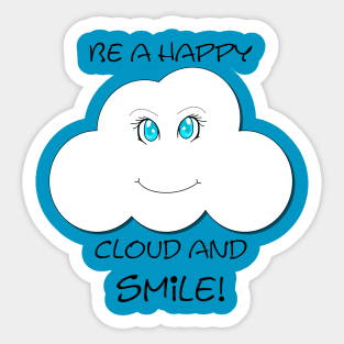 Happy Cloud Sticker